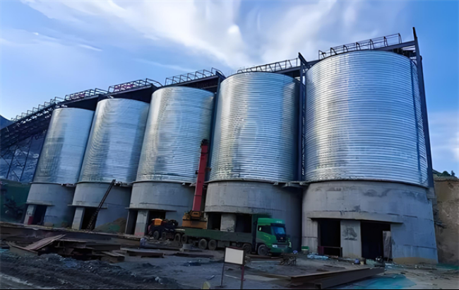 吐鲁番螺旋卷板仓施工现场